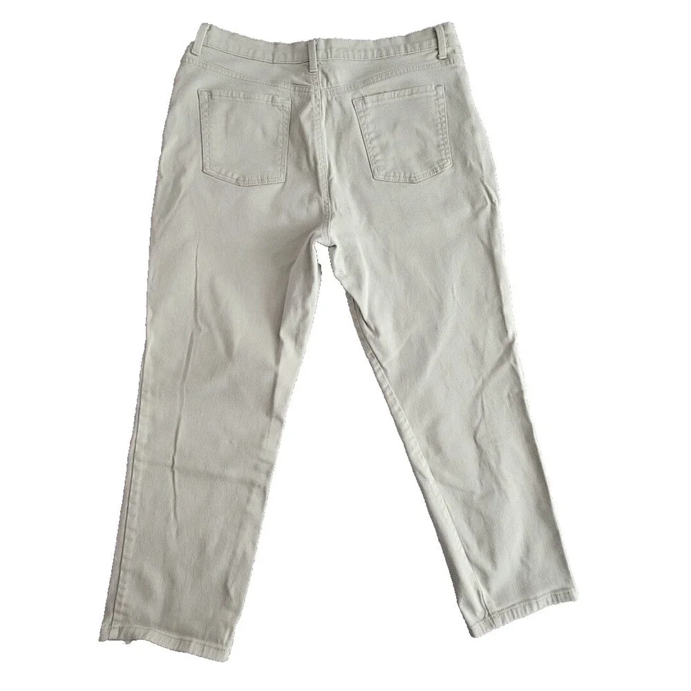 Gloria Vanderbilt Jeans Women's Size 16 Light Wash Olive Amanda Straight Stretch